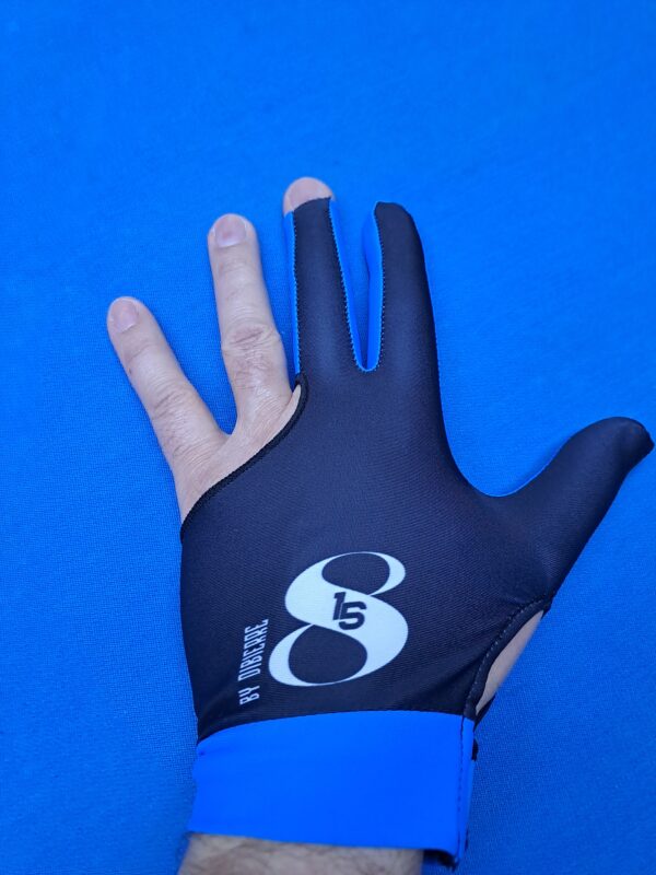 Guantino nero/blu