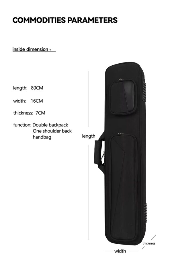 Fodero impermeabile morbido grigio nero doppia cinghia 4+4 - immagine 3